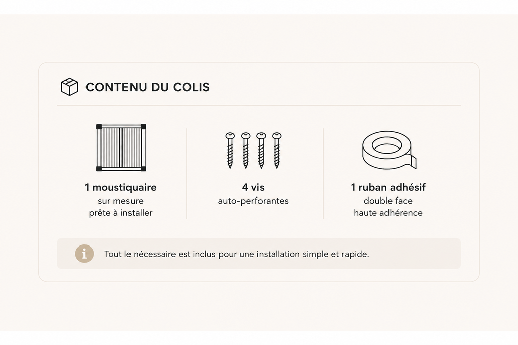 Moustiquaire Sans Perçage